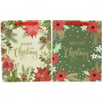Bolsas de regalo Bolsa de regalo de Navidad Feliz Navidad 32x26cm 2pcs