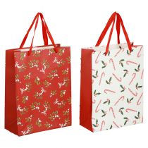 Artículo Bolsas de regalo Bolsa de regalo de Navidad bolsa de regalo 18×24×8cm 2uds