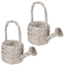 Artículo Regadera decorativa con un elegante diseño tejido para una decoración elegante del hogar, 26 cm