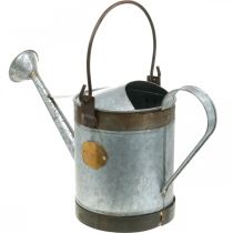 Artículo Regadera de metal decorativa de diseño retro, jardinera colgante vintage de 58 x 23 x 32 cm, cubo para plantas nostálgico.