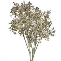 Hierba De Yeso Gypsophila Plantas Artificiales Metálicas L38cm 3 Piezas