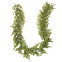 Artículo Guirnalda artificial de ciprés con piñas, 180 cm, para mesa y puerta.
