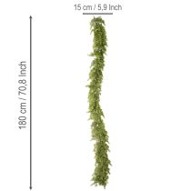 Artículo Guirnalda artificial de ciprés con piñas, 180 cm, para mesa y puerta.