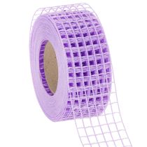 Artículo Cinta de malla morada, 4,5 cm de ancho, rollo de cinta decorativa para manualidades creativas, 10 m