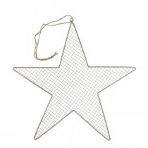 Artículo Estrella de metal decoración de malla estrella decoración de metal oro Ø47cm