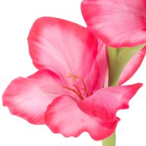Artículo Gladiolosa artificial con flores decorativas, 88 cm