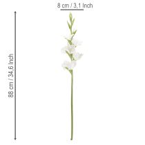 Artículo Gladiolo artificial de tallo largo para jarrones, 88 cm.