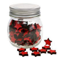 Artículo Vaso con estrellas rojo 9cm