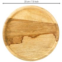 Artículo Cúpula de cristal con placa de madera decorativa cúpula de queso Ø22cm H16.5cm