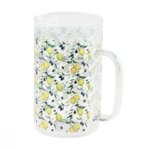 Artículo Jarra de cristal jarra decorativa limones y aceitunas de cristal Al. 17 cm