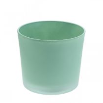 Artículo Macetero de cristal macetero verde bañera de cristal Ø14,5cm H12,5cm