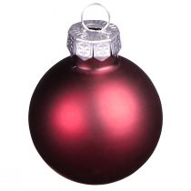 Artículo Bolas de cristal Navidad en mix Burdeos Ø3cm 22uds