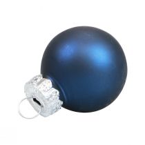 Mini bolas navideñas de cristal bolas de cristal azul Ø2,5cm 20 piezas