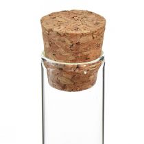 Artículo Tubo de ensayo tubos de vidrio decorativos mini jarrones de corcho H13cm 24 piezas