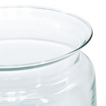 Artículo Cuenco de cristal cuenco decorativo cuenco flotante de cristal Ø16cm H8cm