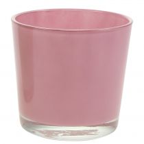 Artículo Maceta de cristal Ø11.5cm H10.8cm rosa viejo