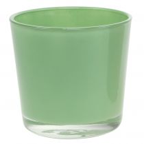 Artículo Maceta de vidrio Ø11.5cm H10.8cm verde menta