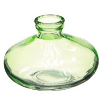 Artículo Jarrón de cristal bulboso verde mini jarrones de cristal Ø9cm H6cm 6 uds