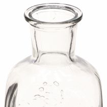 Artículo Jarrón de cristal botella jarrón con motivo jarrón de cristal transparente H19cm 2 piezas