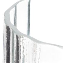 Artículo Jarrón Estructura rayada única Diseño moderno 19cm