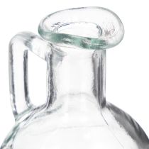 Artículo Mini jarrón/jarra de agua con asa para la mesa del comedor de casa, decorativo y funcional, 12cm, 6 piezas
