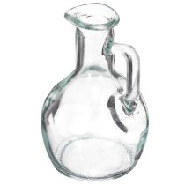 Artículo Mini jarrón/jarra de agua con asa para la mesa del comedor de casa, decorativo y funcional, 12cm, 6 piezas