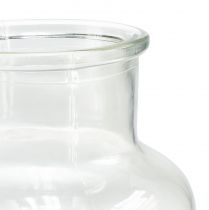 Artículo Jarrón de vidrio botella decorativa vidrio farmacéutico retro Ø14cm H25cm