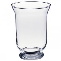 Florero de cristal claro Ø13.5cm H19.5cm Florero de decoración de cristal