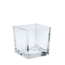 Cubo de vidrio transparente 8cm x 8cm x 8cm 6pcs