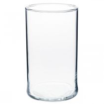 Artículo Jarrón de cristal transparente cilíndrico Ø12cm H20cm