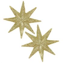 Estrella purpurina oro Ø10cm 12pcs