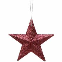 Artículo Estrella purpurina rosa mix 9,5/5cm 18 piezas