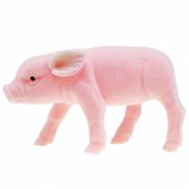 Lucky pig rosa flocado 20cm 3pcs