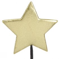 Artículo Tapones decorativos de flores con forma de estrella dorada, Ø7 cm, 2.ª opción, 24 unidades