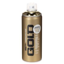 Artículo Pintura en aerosol decorativa con efecto cromo dorado, Montana Cans 400ml