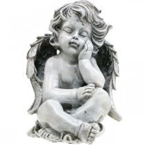 Artículo Grabengel Ángel Gris Figura Tumba Decoración Tumba 24cm