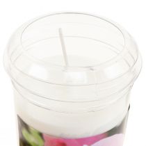 Velas funerarias con rosas Decoraciones funerarias Ø7cm H16cm 3 piezas
