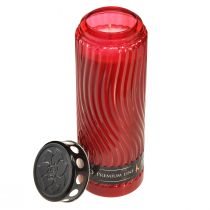 Artículo Tapa para vela grave motivo flor rojo negro 10 días Al.27cm