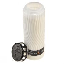 Artículo Tapa para vela grave motivo flor blanco negro 10 días Al.27cm