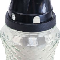 Jarrón de cristal con luz de tumba retro farol de tumba claro Ø11cm H26.5cm