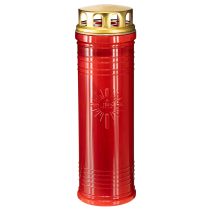 Artículo Velas para tumba rojas Ø7,5cm H24,5cm 1 pieza