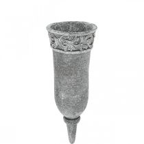 Adornos funerarios Flores de luto Jarrón funerario con espiga L24cm