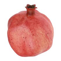 Granada fruta decorativa decoración de ventana roja artificial 10,5 cm
