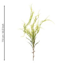 Artículo Planta artificial de mijo verde para elegantes decoraciones colgantes y elegantes detalles de habitación, 114 cm