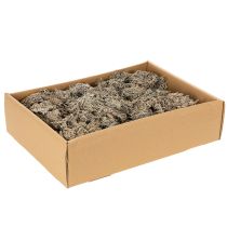 Artículo Musgo decorativo, musgo gris para manualidades, 500 g