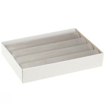 Artículo Velas grandes de palo gris claro liso 50x300mm 4 piezas