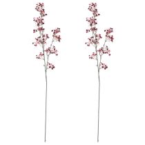 Artículo Gypsophila Artificial Baby's Breath Burdeos 106cm 2 piezas