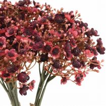 Artículo Gypsophila flores artificiales rojas otoño 29,5cm 18uds