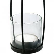 Artículo Farol para colgar decoración colgante balcón negro Ø8cm H40cm