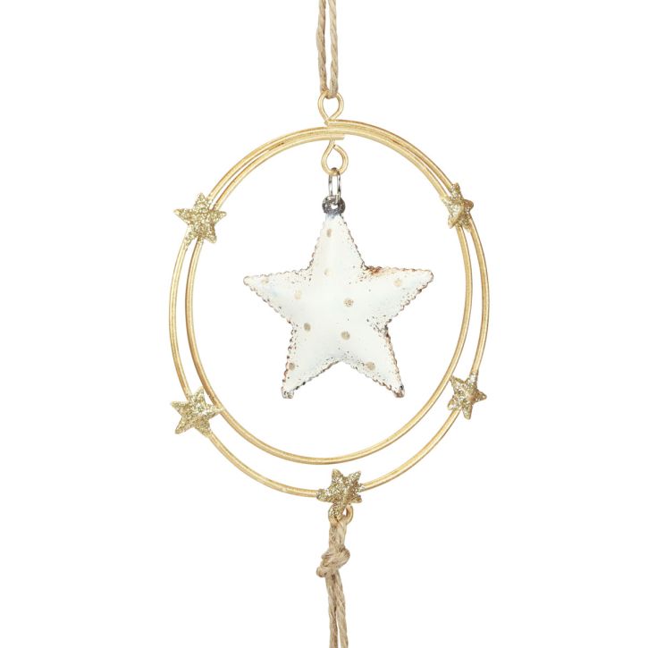 Artículo Decoración colgante Adornos para árboles de Navidad estrella H38cm 3 piezas